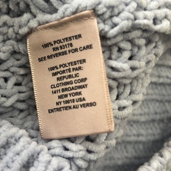 PHILOSOPHY LIGHT BLUE‎ FLUFFY SOFT KNIT SWEATER PULLOVER SIZE M - Picture 7 of 8